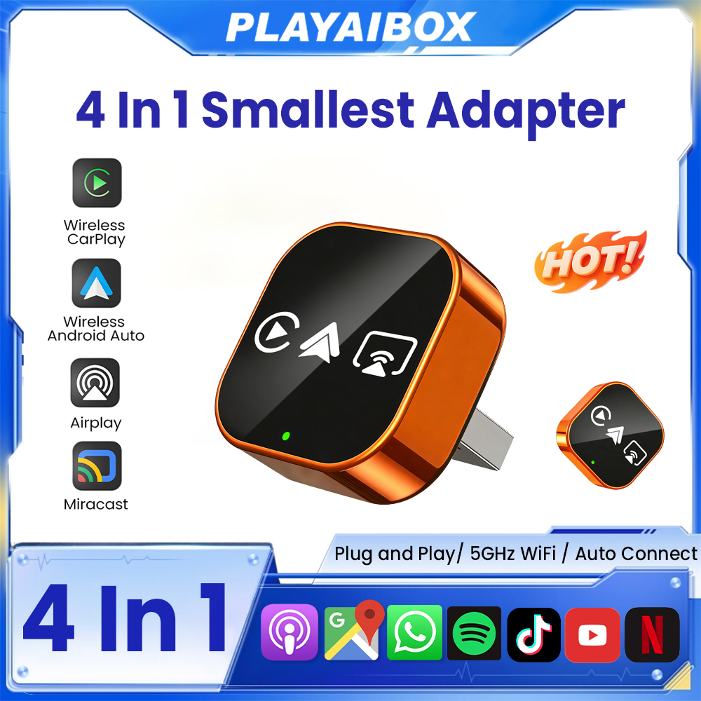 Wifi Smart Plug - 2026 4in1 New Upgrade Carplay Adapter