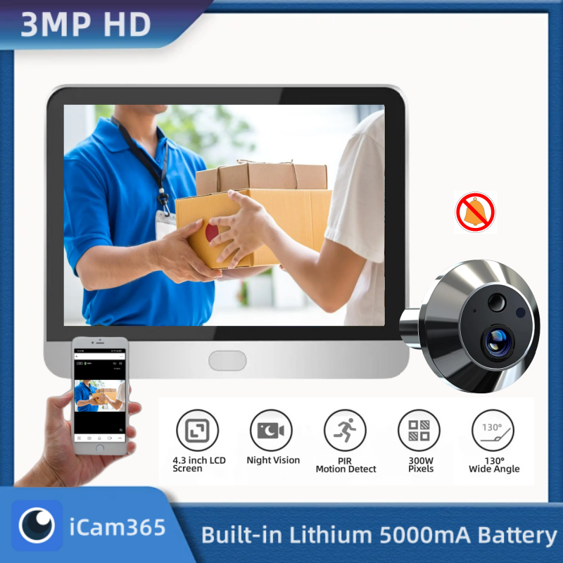Smart Home Ezviz - 3MP iCam365 Wireless House Wifi Door