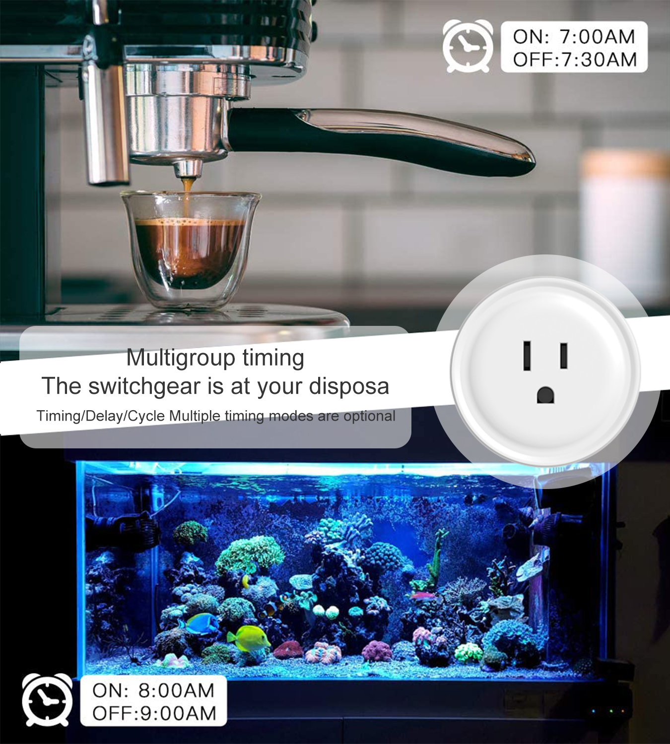 Tuya WiFi US Round 10A Smart P - огляд і ціна Wifi Smart Plug