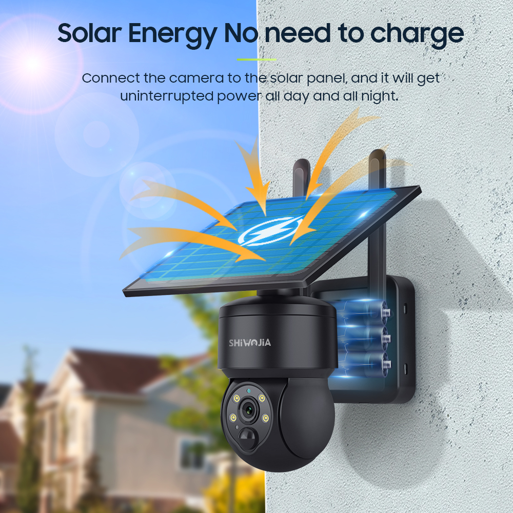 SHIWOJIA WIFI Wireless PTZ Sol - огляд і ціна Smart Home Outdoor Camera