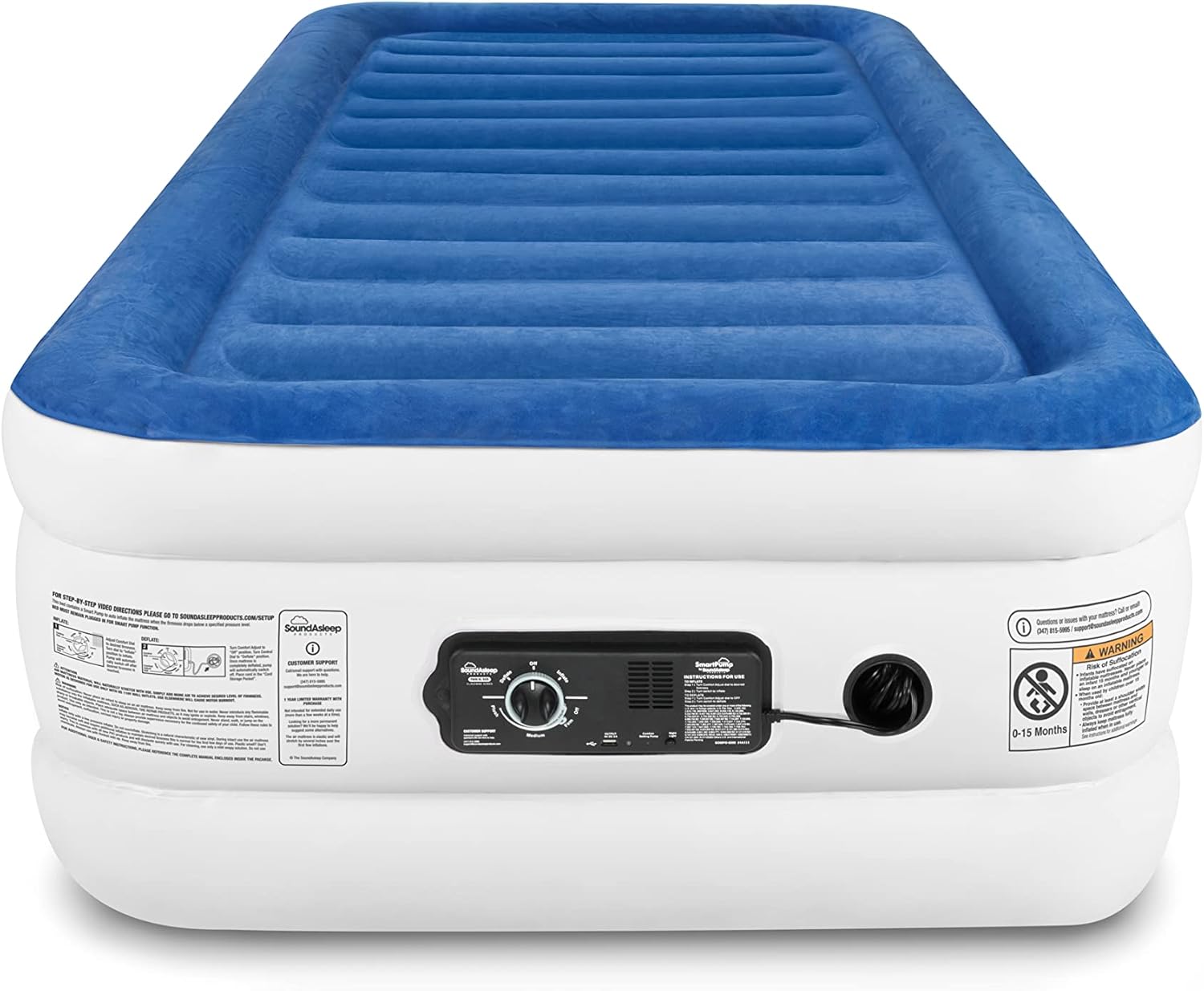 Twin XL Air Mattress with Dual - огляд і ціна Smart Home Xl