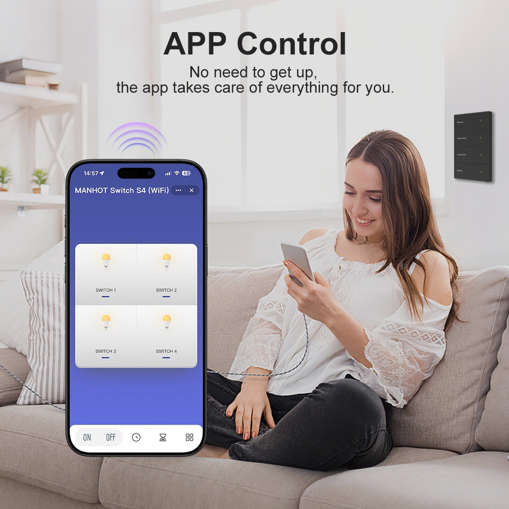 Manhot DIY Name Switch Zigbee  - огляд і ціна Smart Home Voice Control
