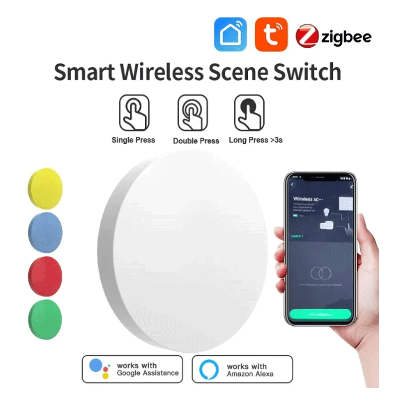 Tuya ZigBee Smart Wireless But - огляд і ціна Smart Home Voice Control