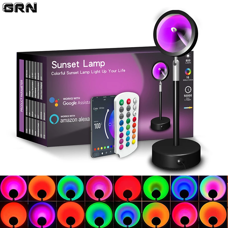 Smart LED Sunset Lamp Colorful - огляд і ціна Smart Home Room