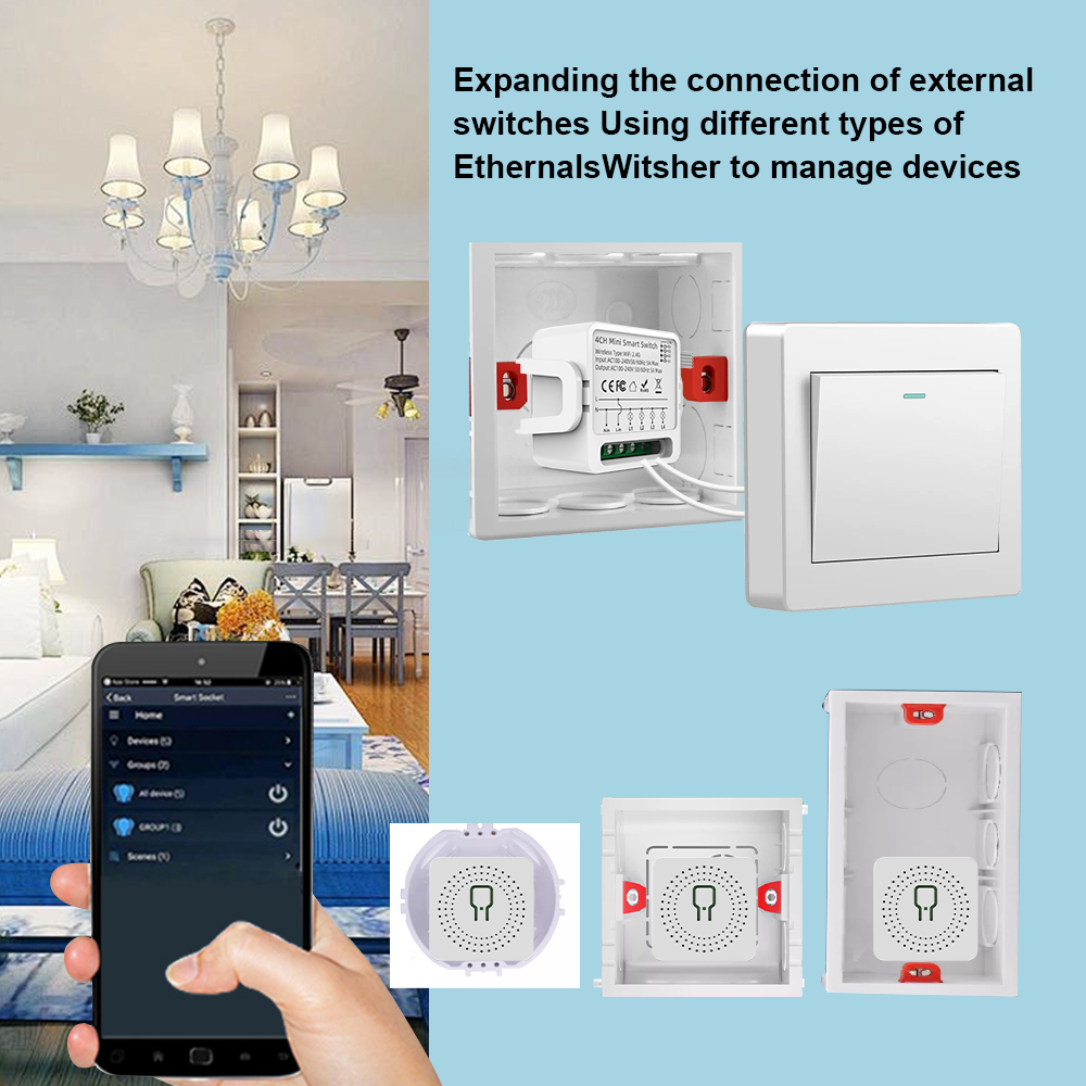 Tuya WiFi Smart Switch 1/2/3/4 - огляд і ціна Smart Home Voice Control