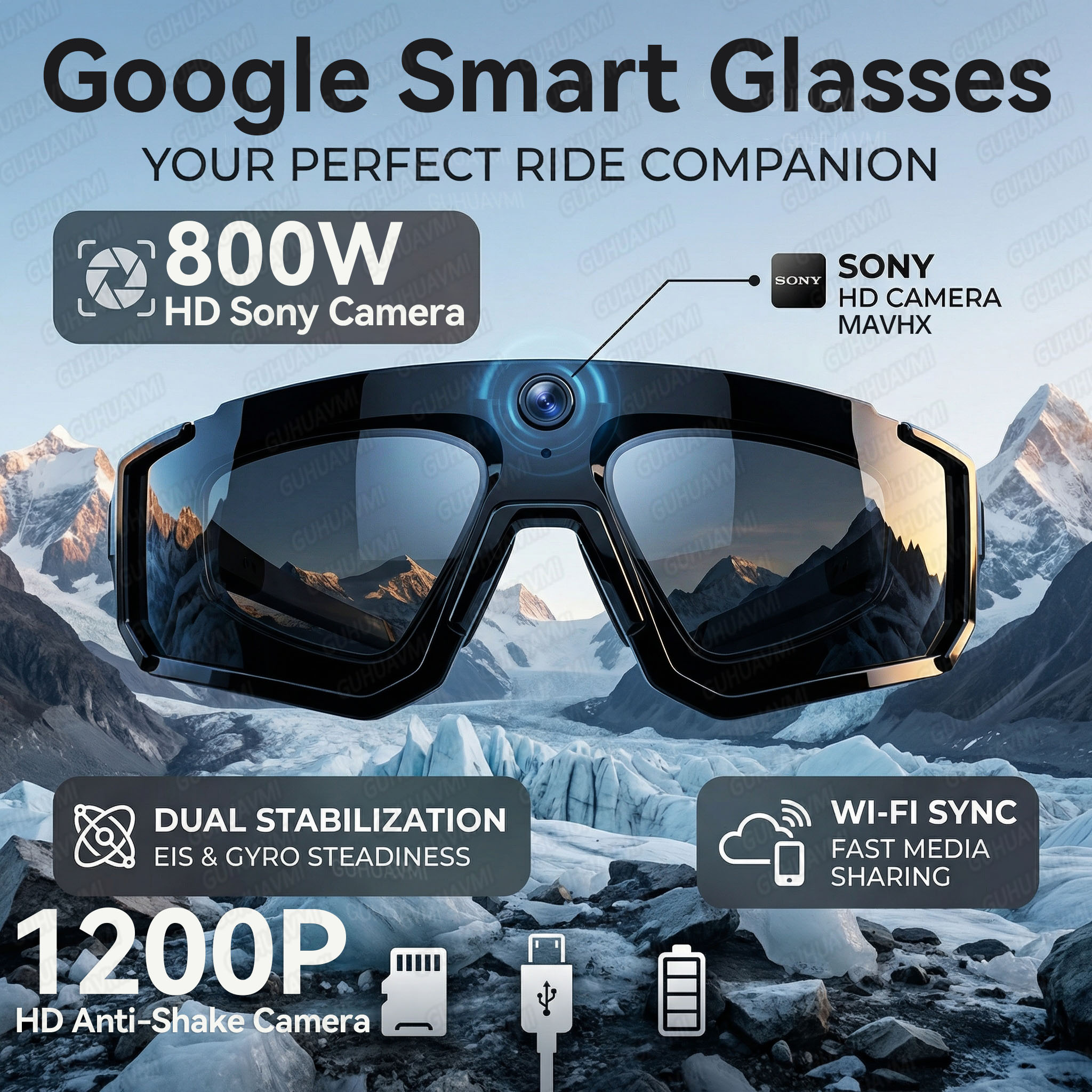Smart AI Camera Glasses 1200P  - огляд і ціна Smart Home Outdoor Camera