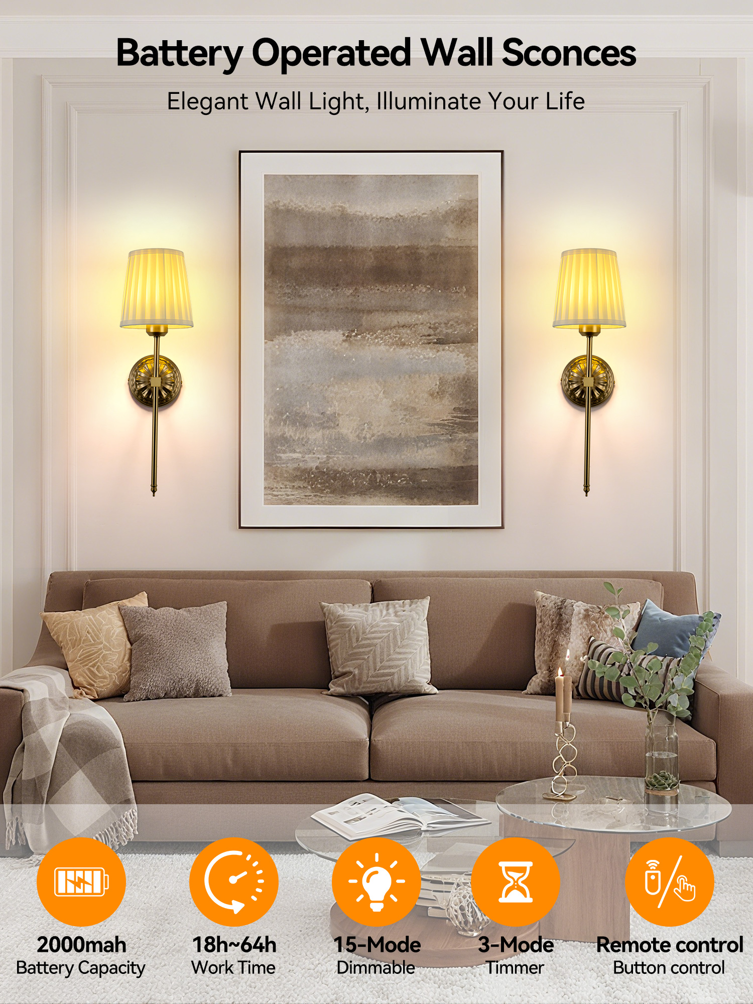 Battery-Powered Wall Light: Re - огляд і ціна Smart Home Room