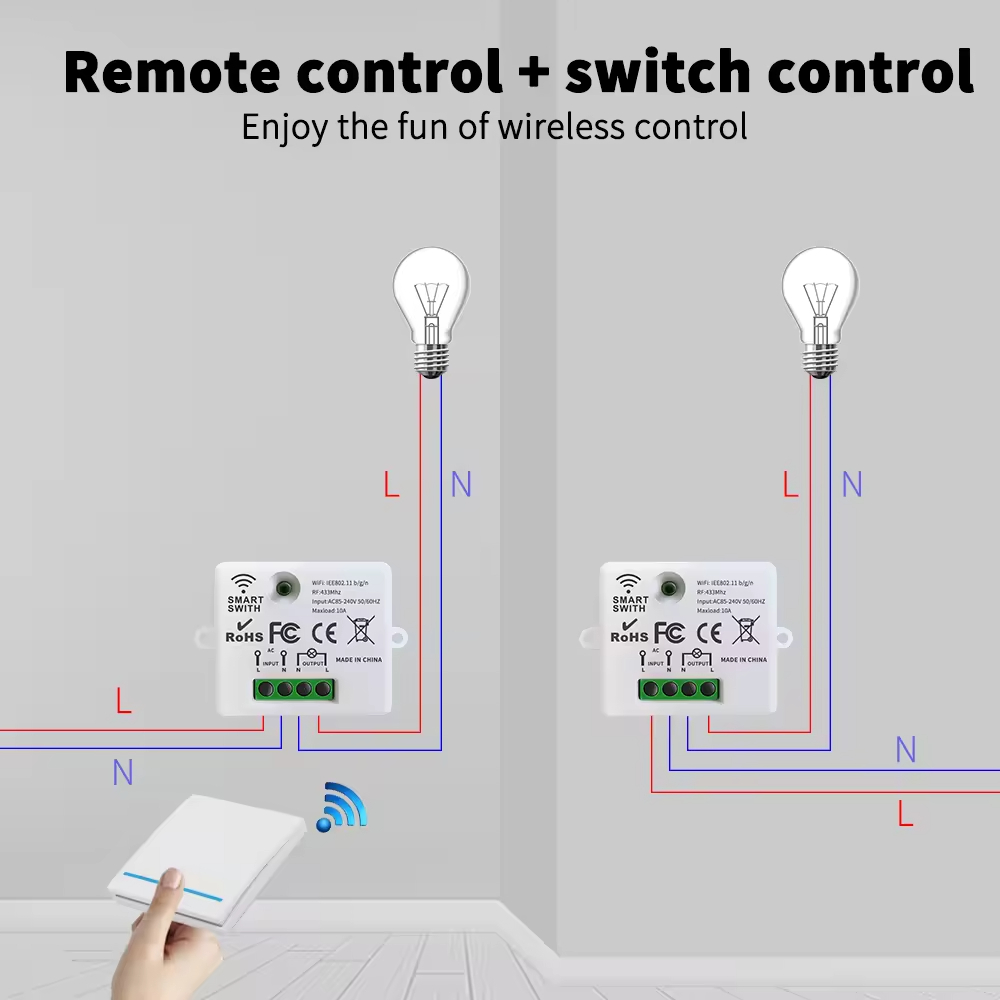 RF433 smart switch voice contr - огляд і ціна Smart Home Voice Control