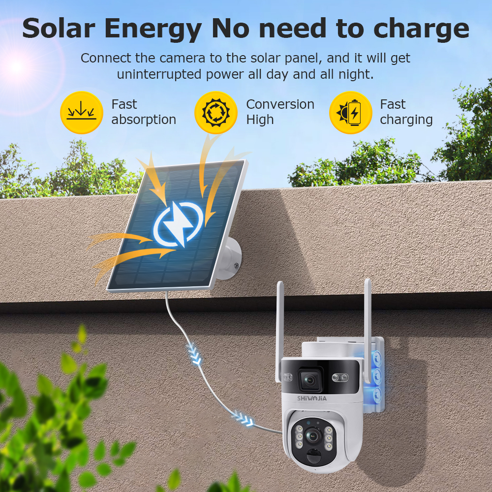 SHIWOJIA 4G LTE Solar Security - огляд і ціна Smart Home Outdoor Camera