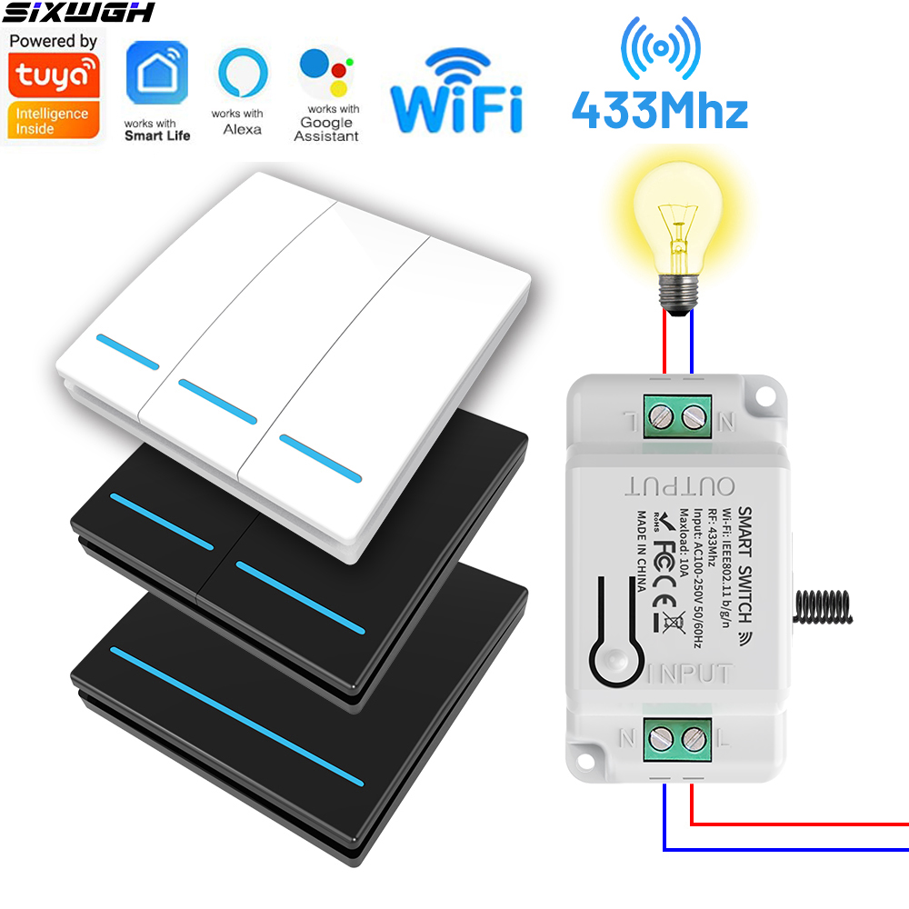 Tuya WiFi Smart Switch Wireles - огляд і ціна Smart Home Voice Control