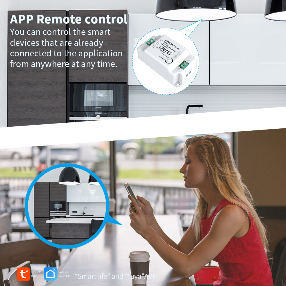 Tuya WiFi Smart Switch Wireles - огляд і ціна Smart Home Voice Control
