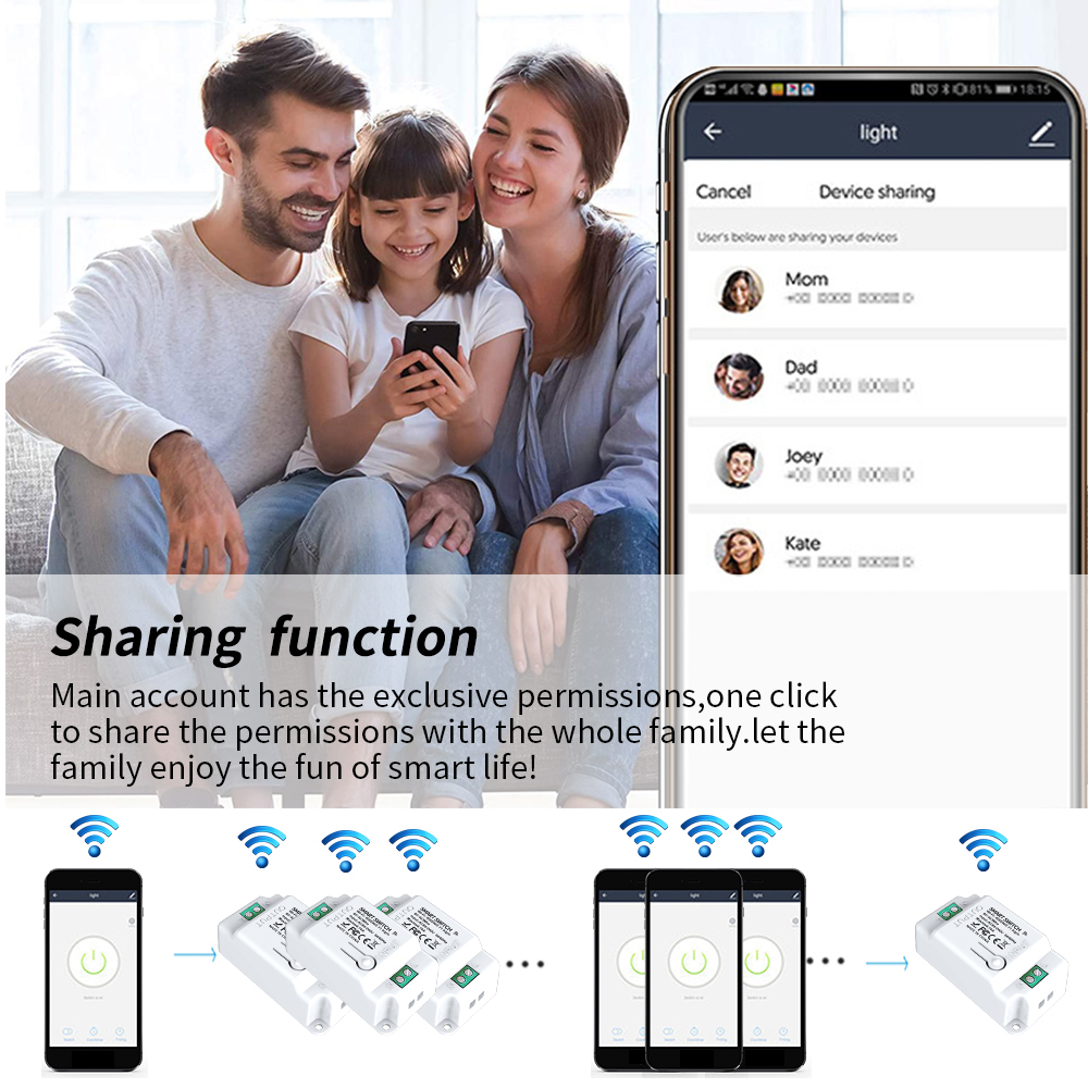 Tuya WiFi Smart Switch Wireles - огляд і ціна Smart Home Voice Control