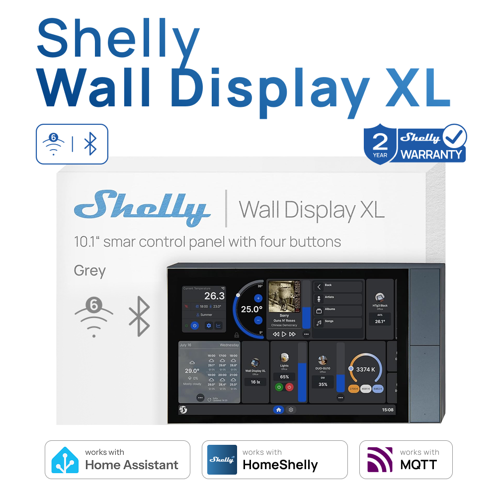 Shelly Wall Display XL Smart H - огляд і ціна Smart Home Xl