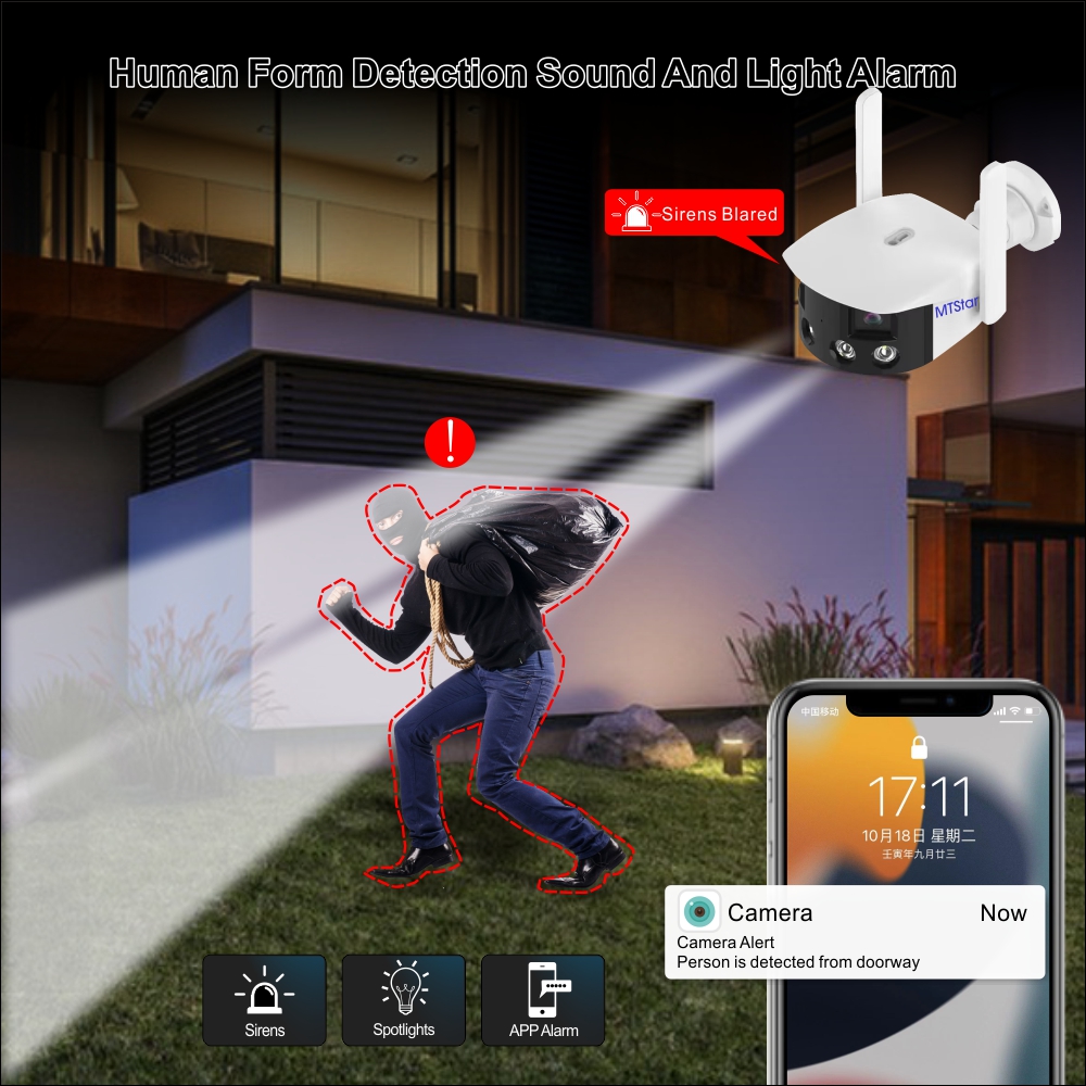 POE Onvif IP Camera WiFi Outdo - огляд і ціна Smart Home Outdoor Camera