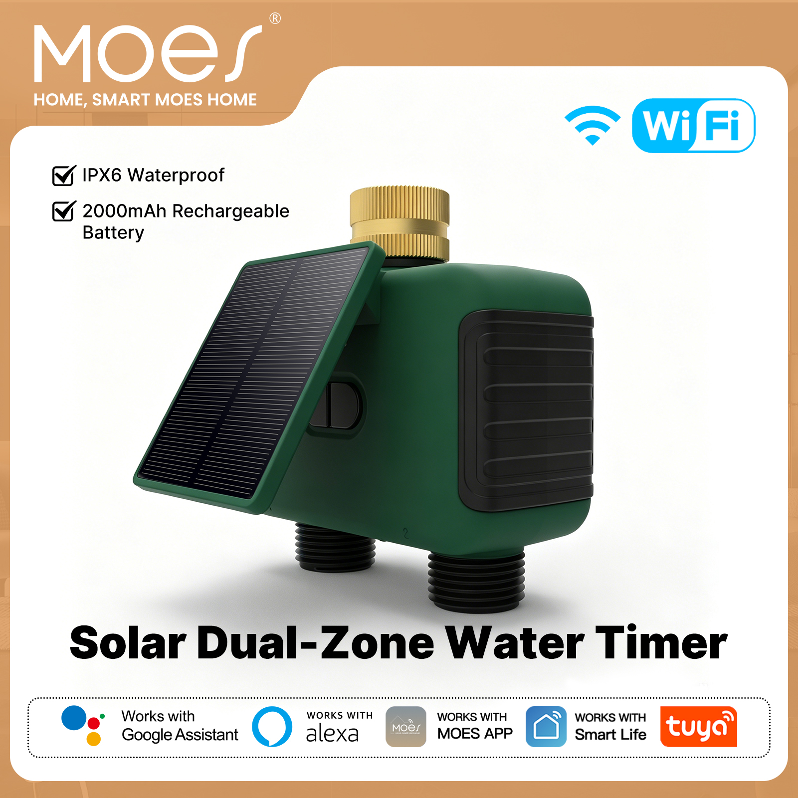 MOES Tuya WiFi Smart Solar Dua - огляд і ціна Wifi Smart Plug