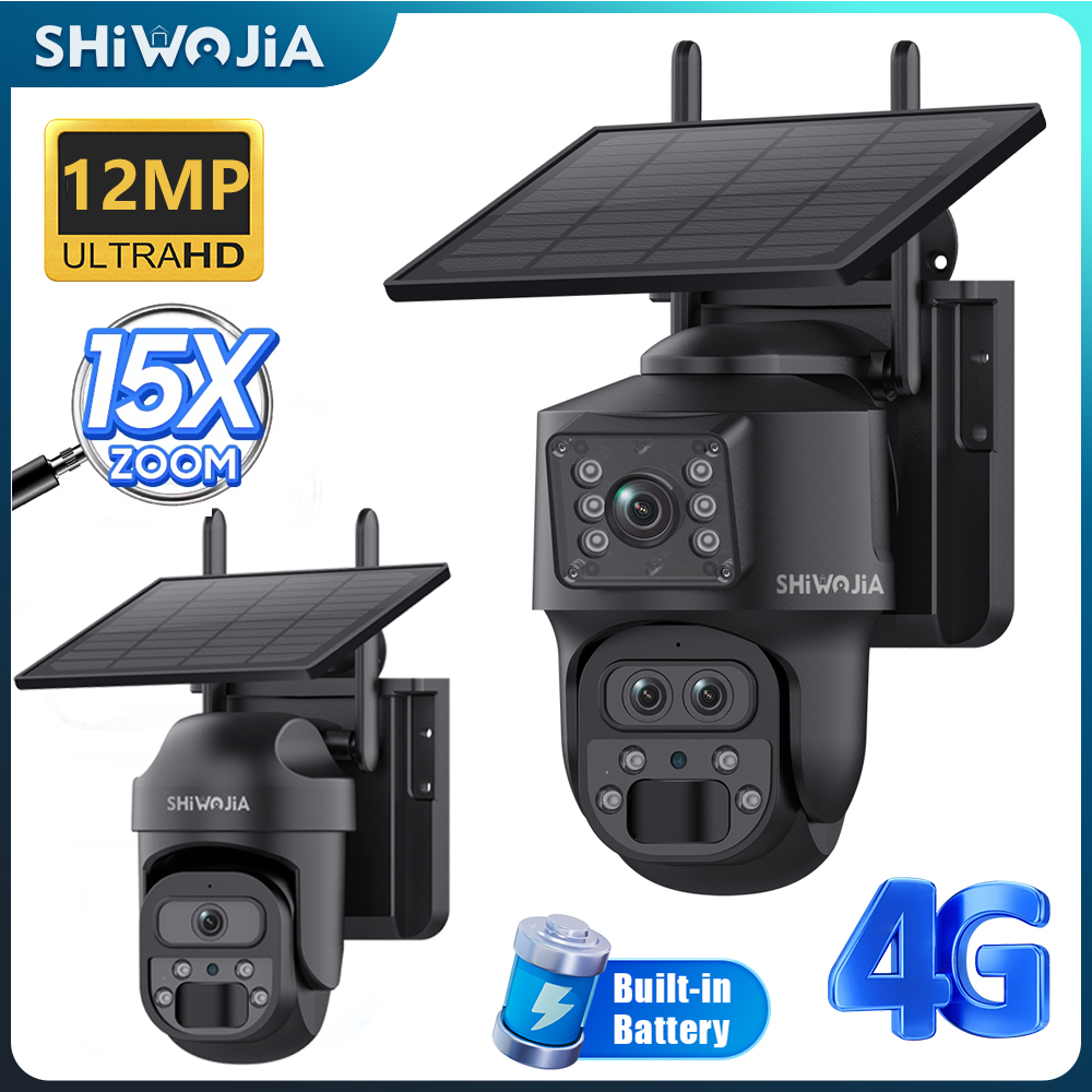 SHIWOJIA 15X ZOOM Solar Camera - огляд і ціна Smart Home Outdoor Camera