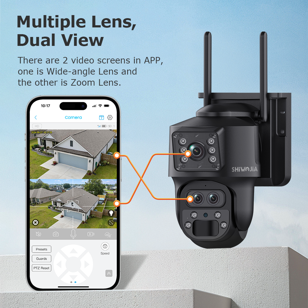 SHIWOJIA 15X ZOOM Solar Camera - огляд і ціна Smart Home Outdoor Camera