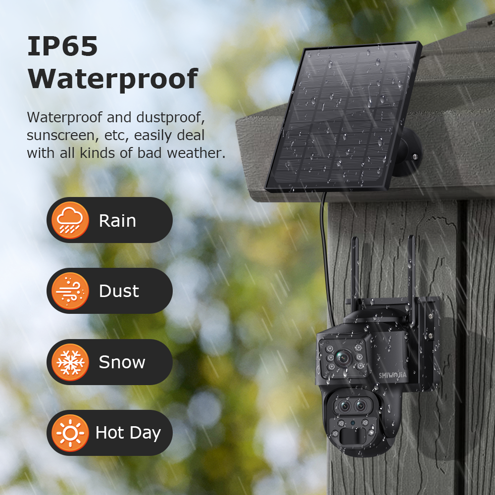 SHIWOJIA 15X ZOOM Solar Camera - огляд і ціна Smart Home Outdoor Camera
