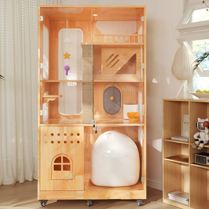 XL solid wood cat villa can pu - огляд і ціна Smart Home Xl