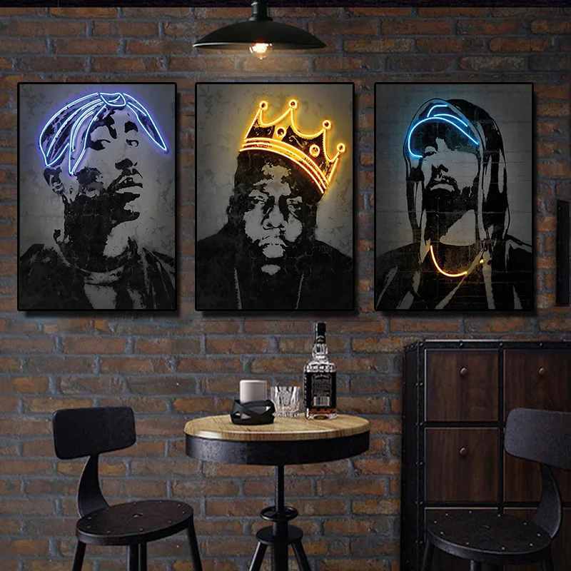 Abstract Neon Rapper Star Post - огляд і ціна Smart Home Room