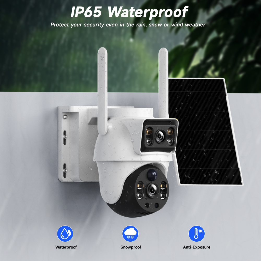 WiFi Solar Camera Dual Lenses  - огляд і ціна Smart Home Outdoor Camera