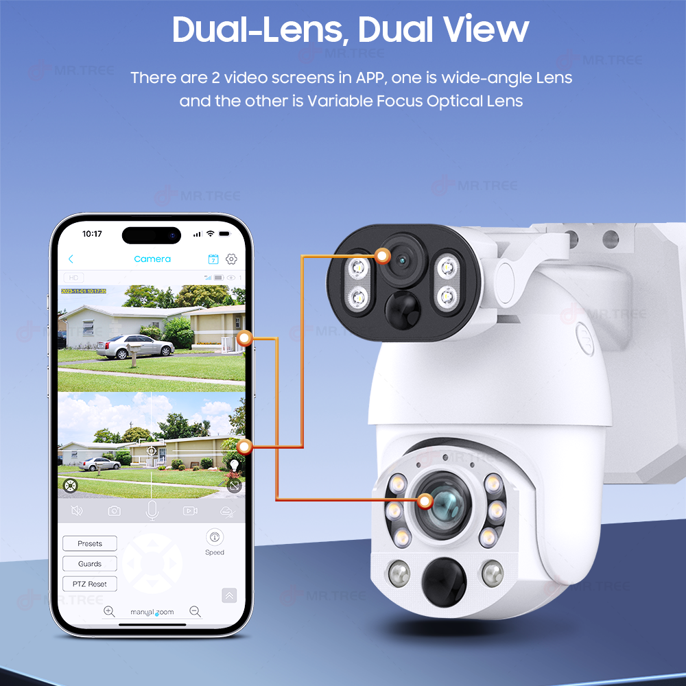 4K 50X Optical Zoom Dual Lens  - огляд і ціна Smart Home Outdoor Camera