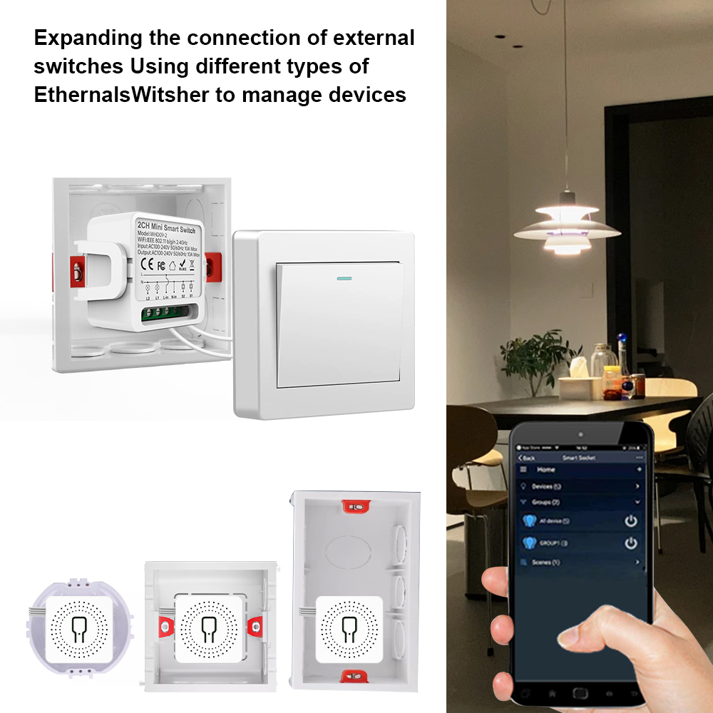 2 Way Tuya smart swtich 2Gang  - огляд і ціна Smart Home Voice Control