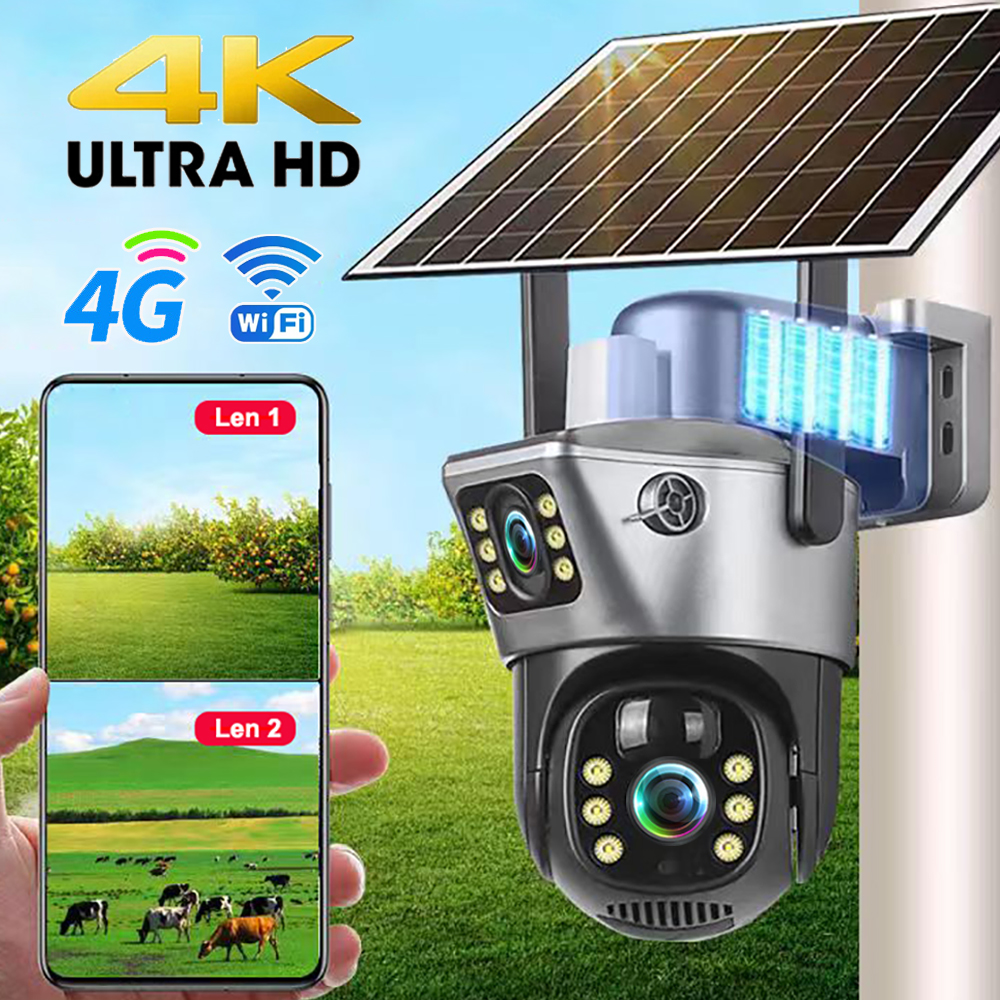 4G / WiFi Solar Camera Dual Le - огляд і ціна Smart Home Outdoor Camera