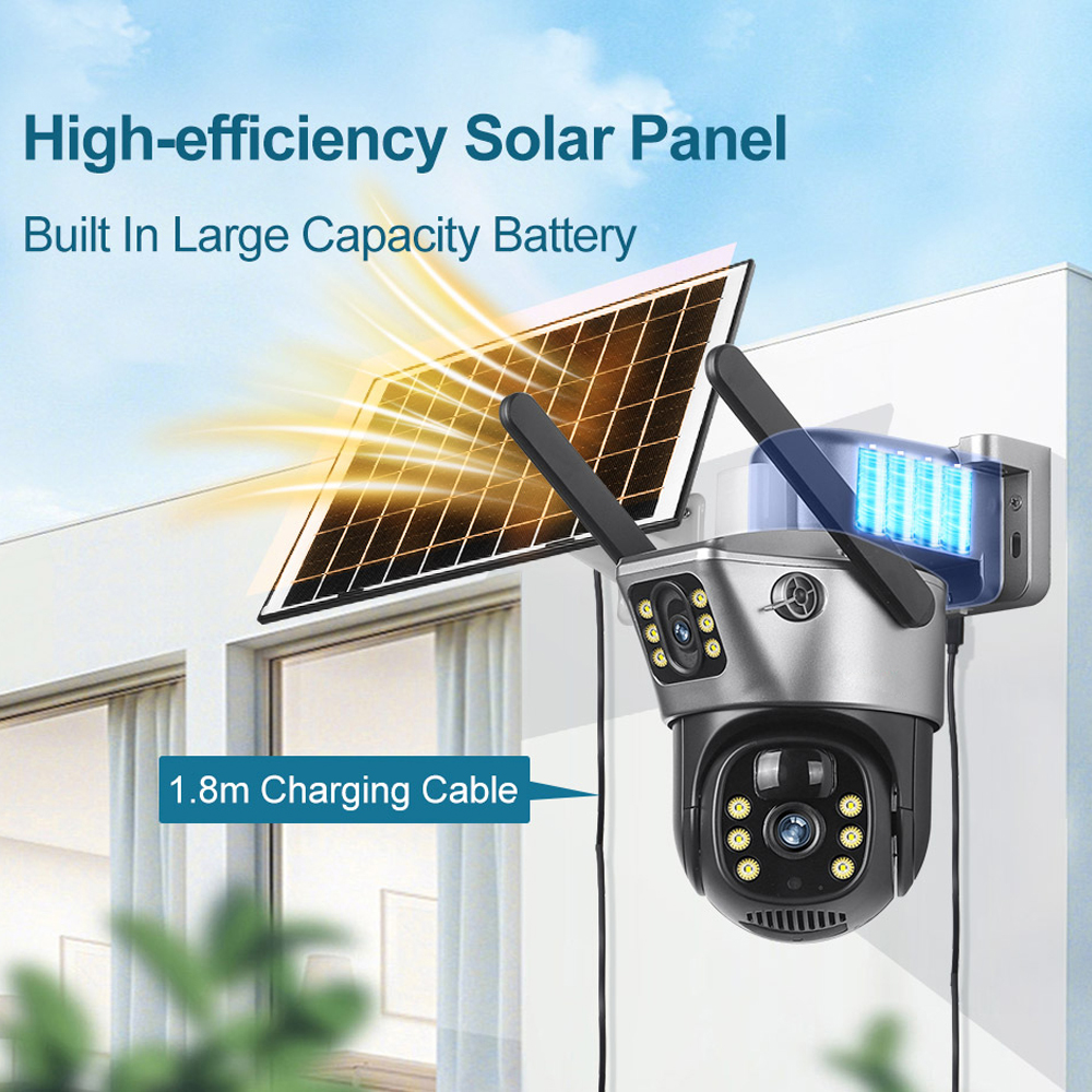 4G / WiFi Solar Camera Dual Le - огляд і ціна Smart Home Outdoor Camera