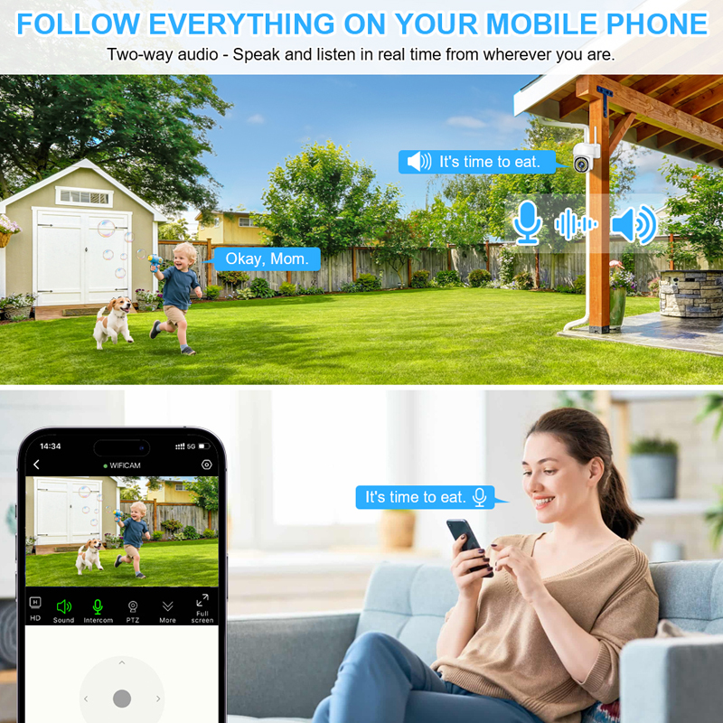 Smar 3MP Wireless CCTV Securit - огляд і ціна Smart Home Outdoor Camera